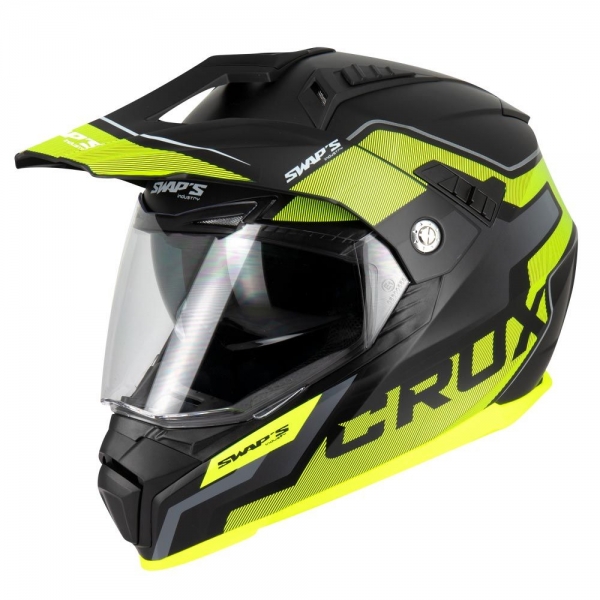 Casco Enduro SWAP'S S789 - Nero Giallo Fluo Lexel motorbike