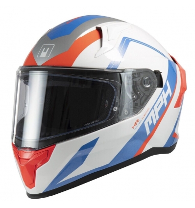 TIGER PLUMB V2 CASCO INTEGRALE MPH - Bianco Blu Rosso