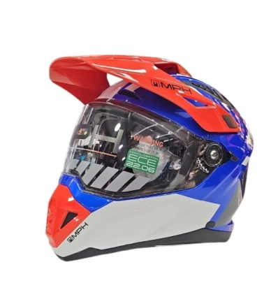 CROSSOVER ADV TRIP Casco Integrale MPH - Bianco Nero