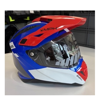 CROSSOVER ADV TRIP Casco Integrale MPH - Bianco Nero