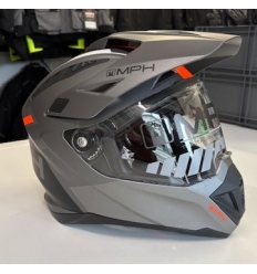 CROSSOVER ADV TRIP Casco Integrale MPH - Nero Argento Arancio