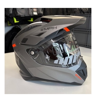 CROSSOVER ADV TRIP Casco Integrale MPH - Nero Argento Arancio