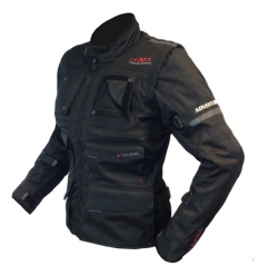 Giacca lunga moto donna Lady ADVENTURE RS 1.5 a 3 strati colore Nero