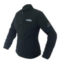 Giubbino moto donna Lady SOFTSHELL1.5 antivento colore Nero