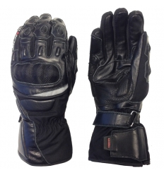 Guanto moto uomo VI-RACING 1.5 in pelle colore Nero