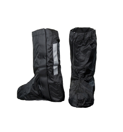 Copriscarpa moto unisex nylon Nero