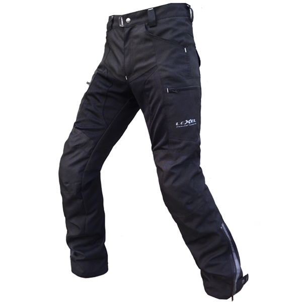 Pantalone moto uomo Man VERSUS a 2 strati Nero Lexel motorbike