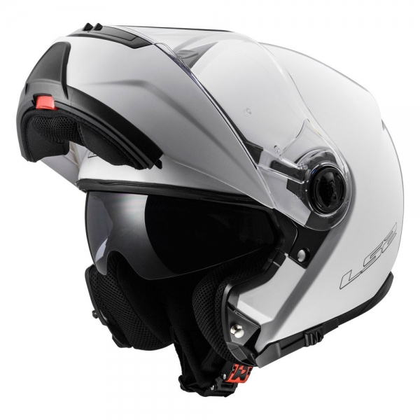 Casco moto apribile LS2 STROBE FF325 Nero Opaco Lexel motorbike