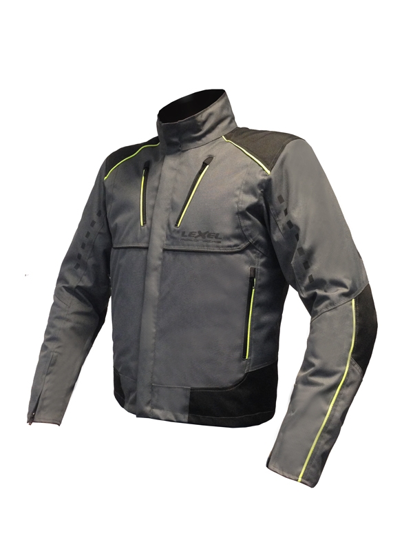 GIUBBOTTO CORTO MOTO UOMO SQUARE a 2 strati Lexel motorbike