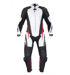 Tuta intera TGP in Pelle colore Bianco Nero Rosso