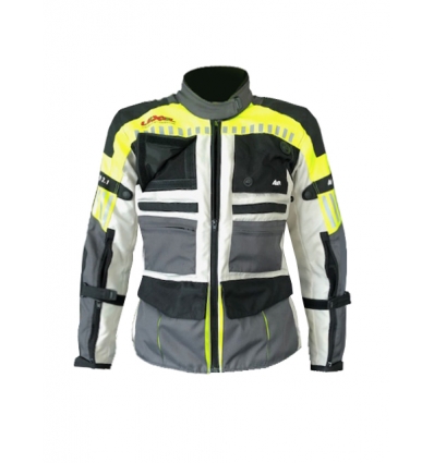 Lady ADVENTOUR PRO 2.1 H.V. - GIACCA LUNGA MOTO DONNA A 3 STRATI INDIPENDENTI - ALTA VISIBILITA’